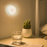 LED Night Dimmable 2 Colors Portable Rechargeable Wireless LED Under Cabinet Portable Motion Activated Induction Lamp