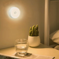 LED Night Dimmable 2 Colors Portable Rechargeable Wireless LED Under Cabinet Portable Motion Activated Induction Lamp