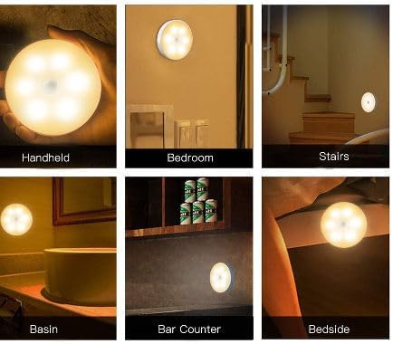 Motion Sensor Light Indoor For Home Cupboard Cabinet Bathroom Wardrobe Stairs Kitchen Fridge Self Adhesive Motion Activated Automatic Usb Chargeable Led Night Light