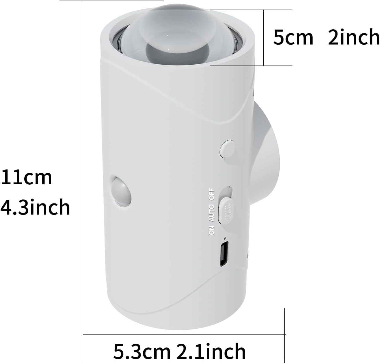 Motion Sensor Night Light, Multi-Color Gradient Rechargeable Wall Lamp with Magnetic Base, Dimmable Auto/Continuous Mode, Wireless LED Light for Bedroom, Hallway, Stairs